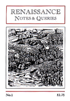 Renaissance Notes & Queries
